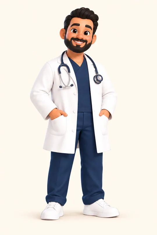 Médico con estetoscopio